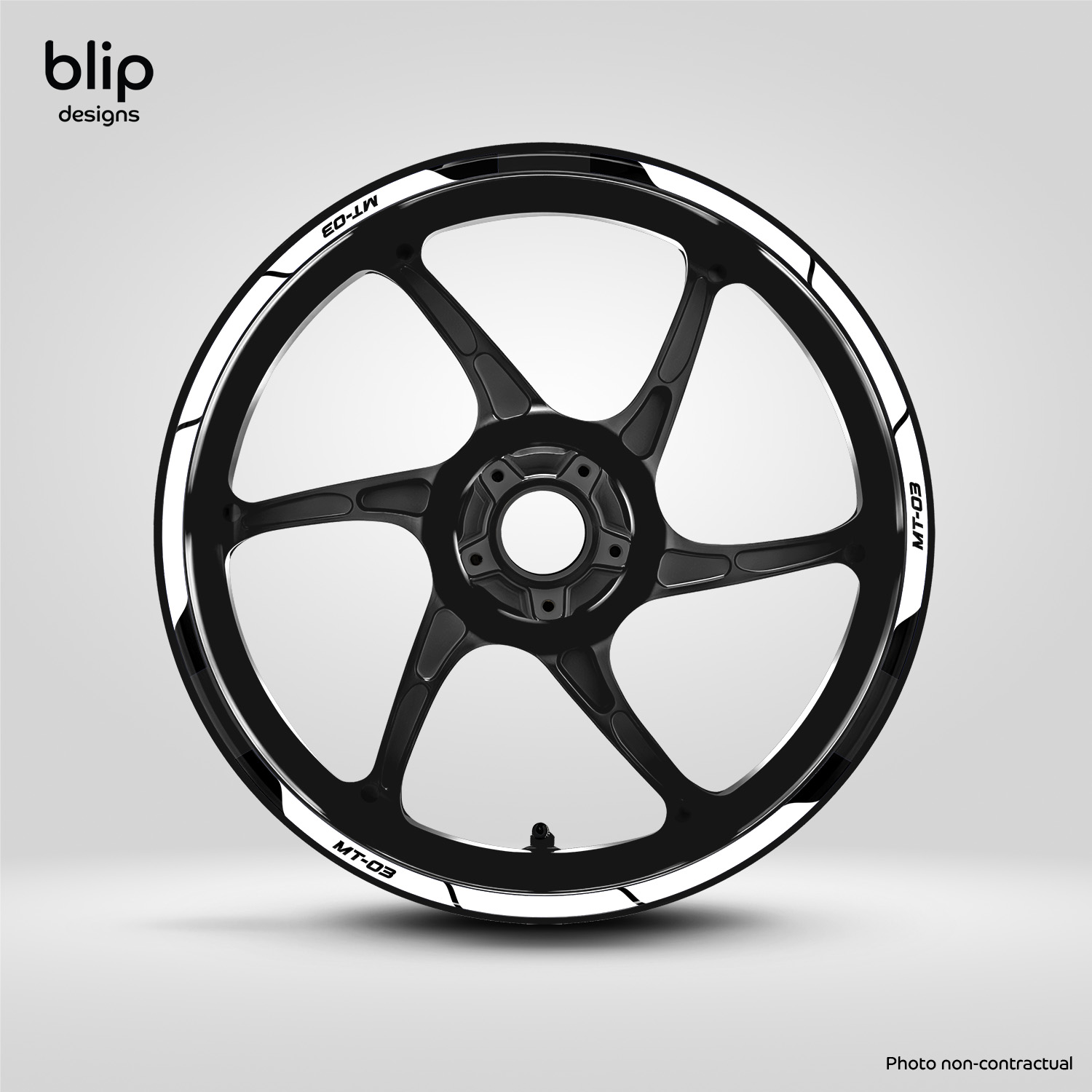 Clean stripes for MT-03 - wheel stickers - blipdesigns.com